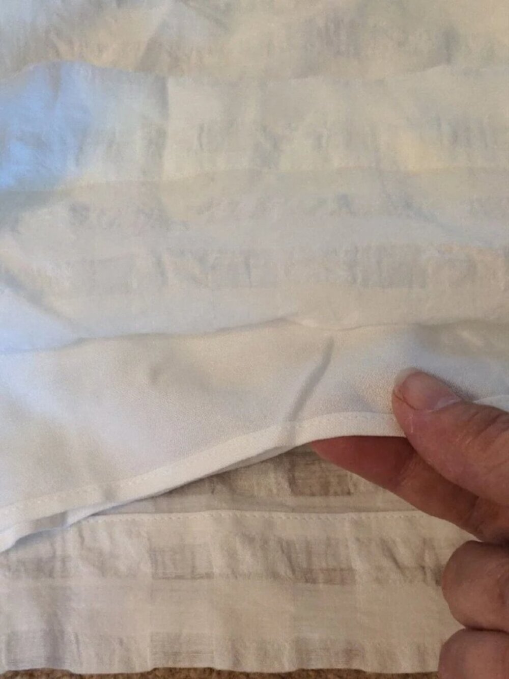 Anthropologie Maeve White One-Shoulder Cotton Blend Ruffle Top Size Large - Picture 12 of 13